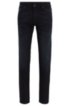 Regular-fit jeans in dark-blue comfort-stretch denim, Dark Blue