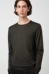 Slim-fit sweater in a merino-wool blend, Dark Green