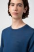 Slim-fit sweater in a merino-wool blend, Dark Blue