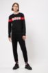 Regular-fit sweatshirt with retro-style logo, Black
