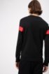 Regular-fit sweatshirt with retro-style logo, Black
