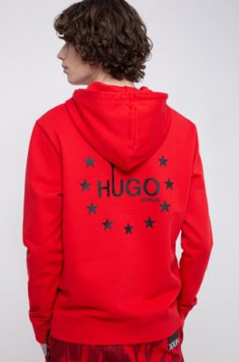 hugo boss red sweatshirt