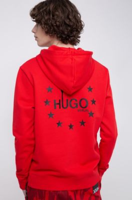 hugo boss sweatshirt red