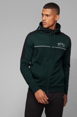 hugo boss tracksuit grey and green