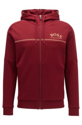 hugo boss hoodie red