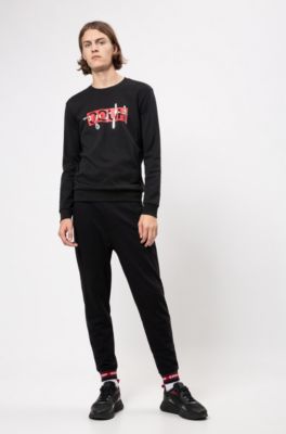 hugo boss reverse logo sweatshirt