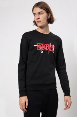 hugo boss reverse logo sweatshirt