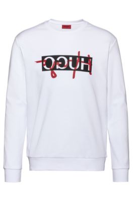 hugo boss white sweatshirt