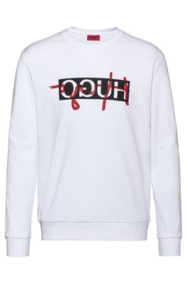 hugo boss sweatshirt white