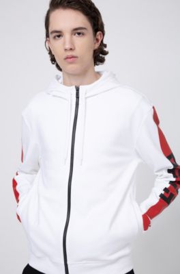 white hugo boss tracksuit