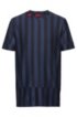 Relaxed-fit cotton T-shirt with mixed stripes, Patterned