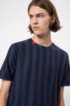 Relaxed-fit cotton T-shirt with mixed stripes, Patterned