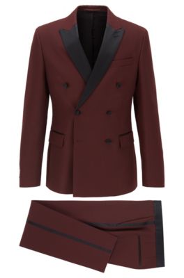 hugo boss red suit