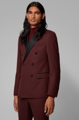 hugo boss red suit