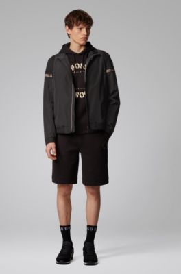 BOSS - Zip-through jacket in water 