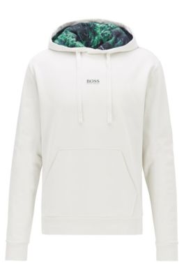 boss hoodie white