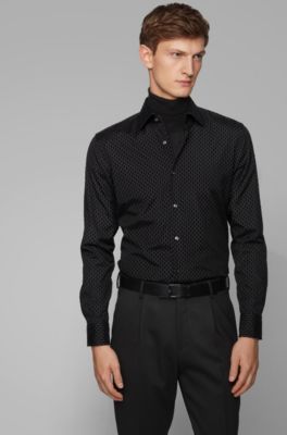 hugo boss black slim fit shirt