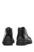 Leather desert boots with lug EVA sole, Black