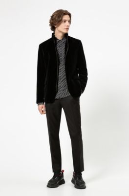 hugo boss velvet jacket