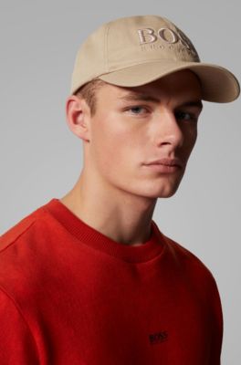 mens beige baseball cap