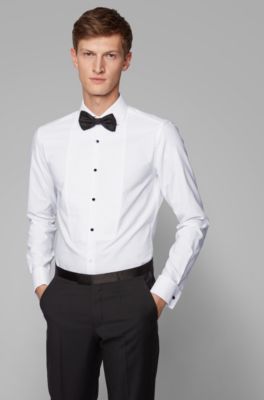 white dinner shirt slim fit