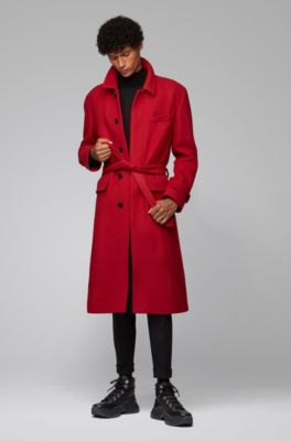 hugo boss mens long coat