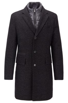 hugo boss crombie coat