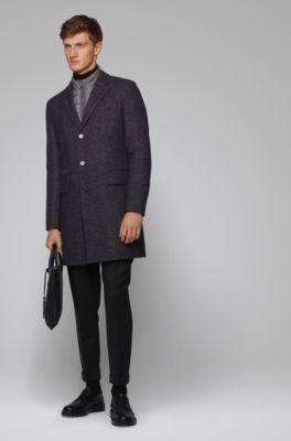 hugo boss mens overcoat