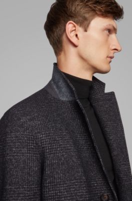 hugo boss crombie coat