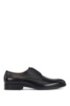 Italian-made Derby shoes in vegetable-tanned leather, Black