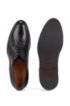 Italian-made Derby shoes in vegetable-tanned leather, Black