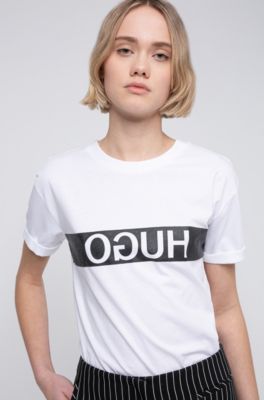 hugo boss reverse logo t shirt