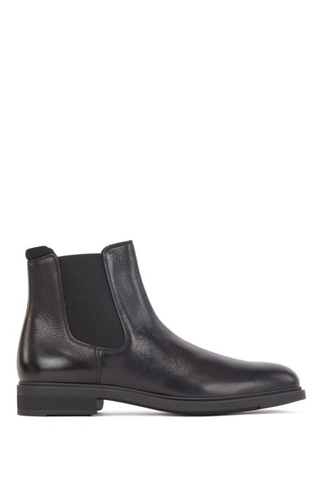 Italian-made Chelsea boots in leather with Outlast&reg; lining, Black