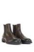 Italian-made Chelsea boots in leather with Outlast&reg; lining, Dark Brown