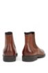 Italian-made Chelsea boots in leather with Outlast&reg; lining, Brown