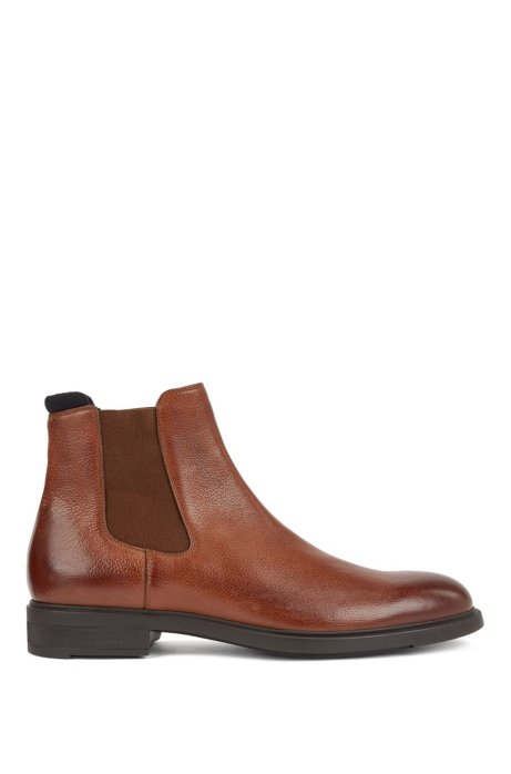 Italian-made Chelsea boots in leather with Outlast&reg; lining, Brown