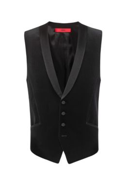 hugo boss black waistcoat