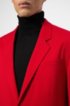 Relaxed-fit suit in virgin wool with reverse-logo patch, Red