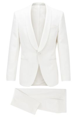 hugo boss white coat