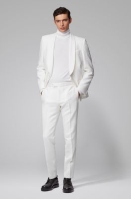 hugo boss white suit