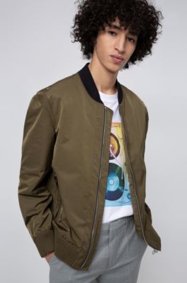 hugo boss bomber jacket navy