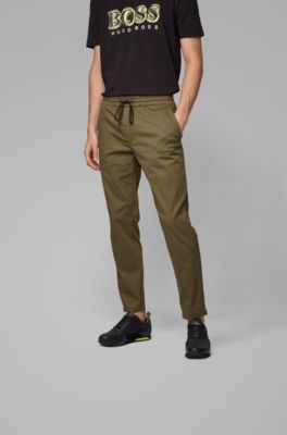 hugo boss drawstring trousers