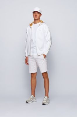 white hugo boss shorts