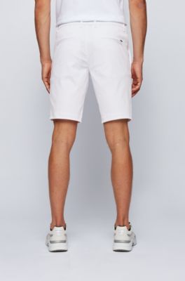 white hugo boss shorts