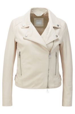 hugo boss leather jacket womens