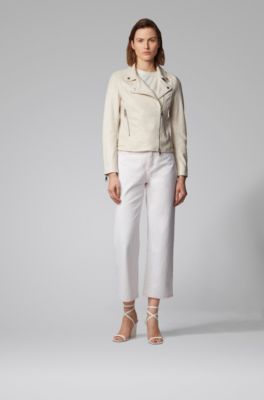 hugo boss leather jacket ladies