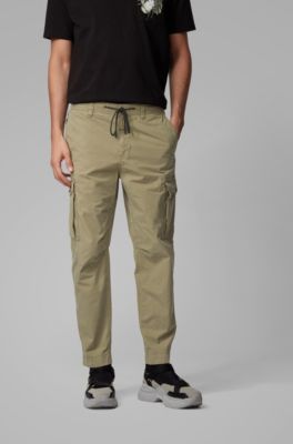 BOSS - Tapered-fit cargo trousers in 