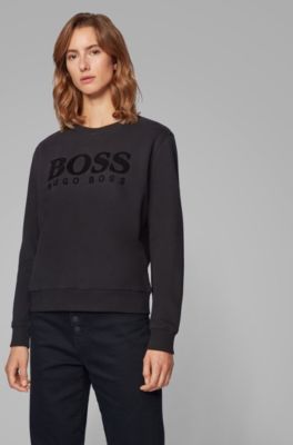 BOSS - Regular-fit sweatshirt with 3D 