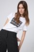 Slim-fit cotton T-shirt with collection-themed graphic, White