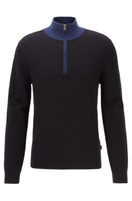 hugo boss quarter zip sweater